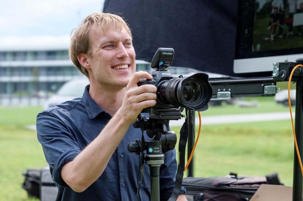 Timo Lutz beim fotografieren